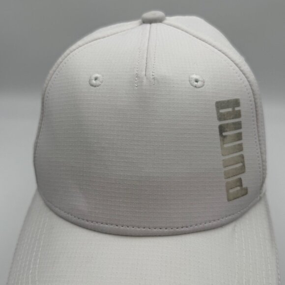 Puma White Strapback Hat Womens One Size Adjustable Cap Logo on Back Outdoors - Picture 6 of 10